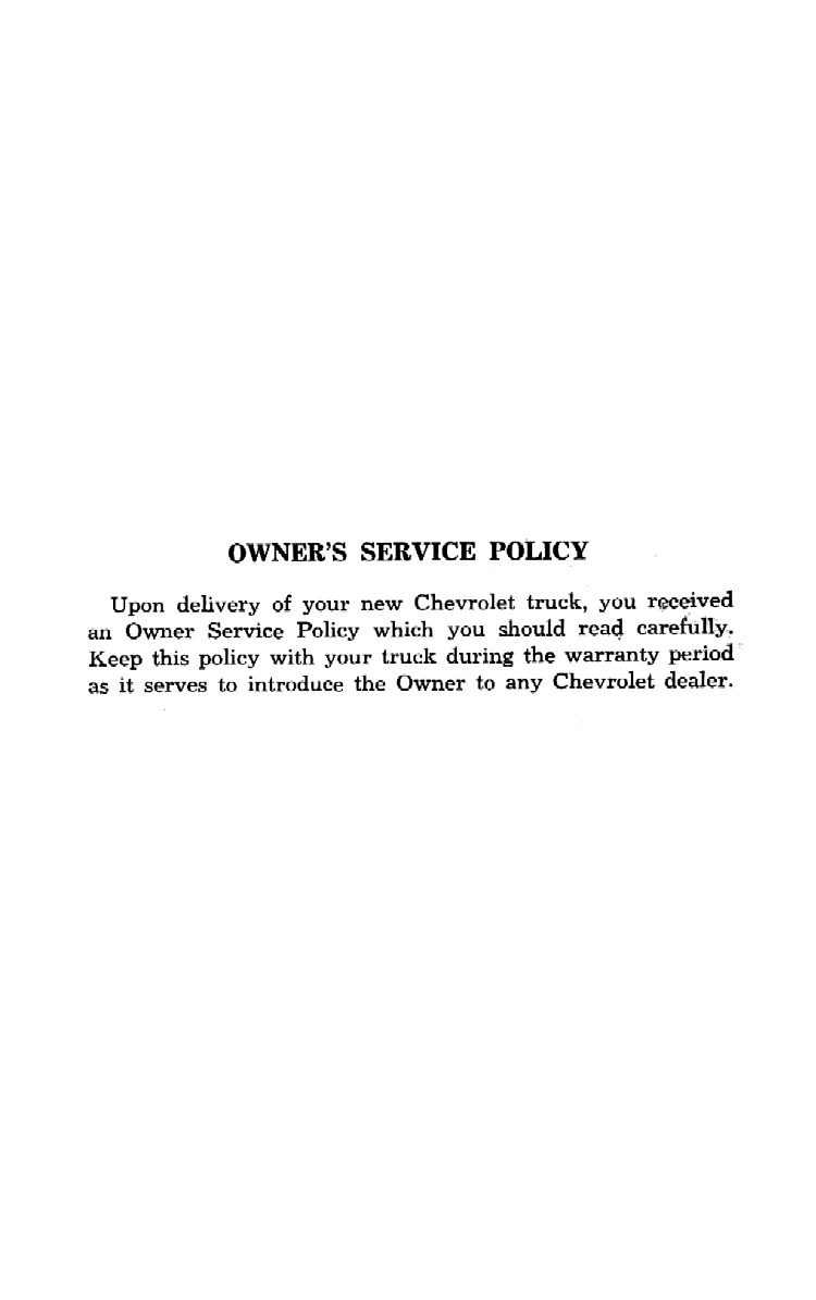 1959 Chevrolet Truck Operators Manual Page 45